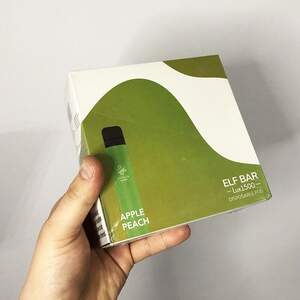 Elf Bar LUX одноразова електронна pod-система 1500 затяжок 850mAh. Яблуко Персик